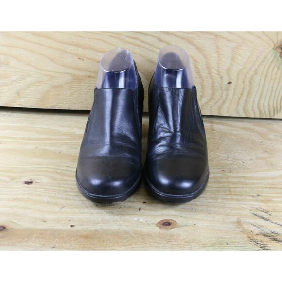 Dansko Boots Womens 10 Black Leather Adrienne Ankle Bootie Shoes - Picture 2 of 7